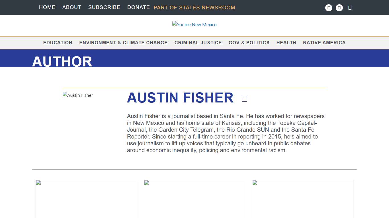 Austin Fisher, Senior Reporter